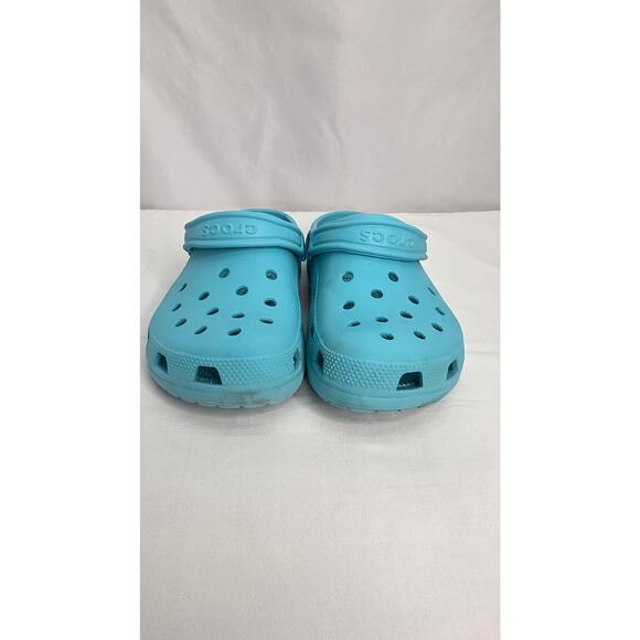 CROCS Turquoise Unisex Slip on Clogs Shoes Sandals Women's 8 - Picture 2 of 11